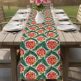 thumbnail image 4 of Spring Botanical Table Runner 72 Inches, Abstract Watercolor Fruits Leaf Plant Bed Runner Dresser Scarves Tabletop for Indoor Outdoor Parties/Ceremony/Banquet, 13" x 72", 4 of 8