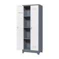 thumbnail image 4 of Yesfashion Metal Storage Cabinet With Lock, 73" Garage Storage Cabinet With 4 Adjustable Shelves, Locking Doors, Modern Tall Tool Organizer And Storage For Kitchen, 4 of 9