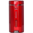 thumbnail image 4 of Xikar Meridian Triple Soft Flame Cigar Lighter, Red & Gunmetal, 4 of 5