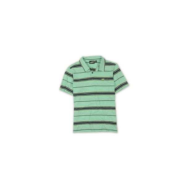 Polo Rugby para hombre Vans Dockside Stripe Verde Mediano