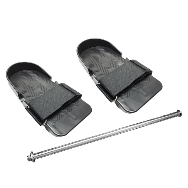 Pedales de repuesto para máquina de remo de 2 piezas, correas ajustables, textura antideslizante, construcción duradera, fácil instalación, apto para