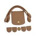 thumbnail image 1 of Asas para bolso de ganchillo, juego de fabricación de bolsos de ganchillo con cierre de cuero PU, conjunto de fabricación de bolsos DIY, cubierta con Café, 1 of 8