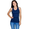 thumbnail image 3 of Emprella Tank Tops for Women 2-Pack Ribbed Racerback Tanks - Black/Navy - Extra Large, 3 of 5