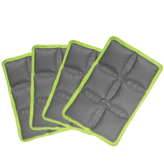 4Pcs Reusable Ultra‑Thin Ice Packs for Lunch Boxes & Cooler, Leakproof Foldable Cooling Packs, Space‑Saving Cold Packs for Food Storage, Picnic