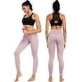 thumbnail image 6 of NELEUS Womens Compression Yoga Leggings for Workout High Waist Tummy Control with 2 Pockets,Light Blue+Light Purple+Light Pink,US Size XL, 6 of 7