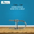 thumbnail image 2 of MARINE CITY Bow Eye U-Bolt  304 Stainless Steel, 3/16 Inch Stock, 2-3/4 Inch Length  Heavy-Duty Corrosion-Resistant Deck Hardware for Boats & Marine Use Pack of 1, 2 of 7
