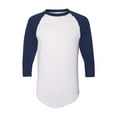 thumbnail image 2 of AG4420 T-Shirt Augusta Sportswear Three-Quarter Sleeve Baseball Jersey, 2 of 3