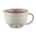 thumbnail image 1 of Ceramic Measuring Jug - 1 L - Cream & Pink, 1 of 5