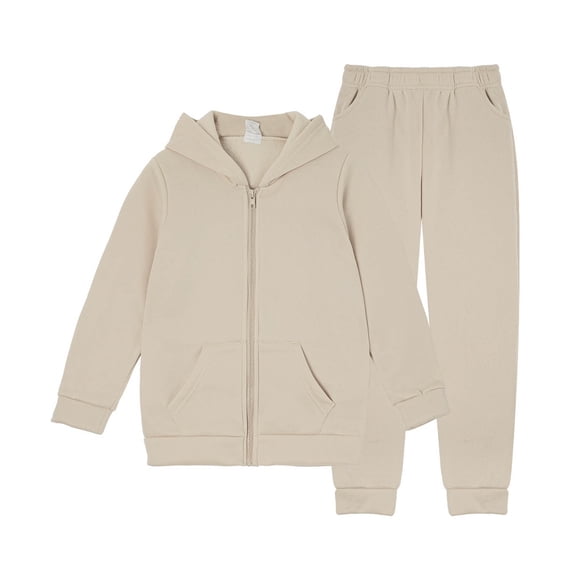 WEAIXIMIUNG Mode Enfant de Pâques Printemps et Automne Sweat à Capuche Pantalon Deux Pièces Extérieur Fermeture Éclair Pantalon Vêtements de Rue 11-12 Ans