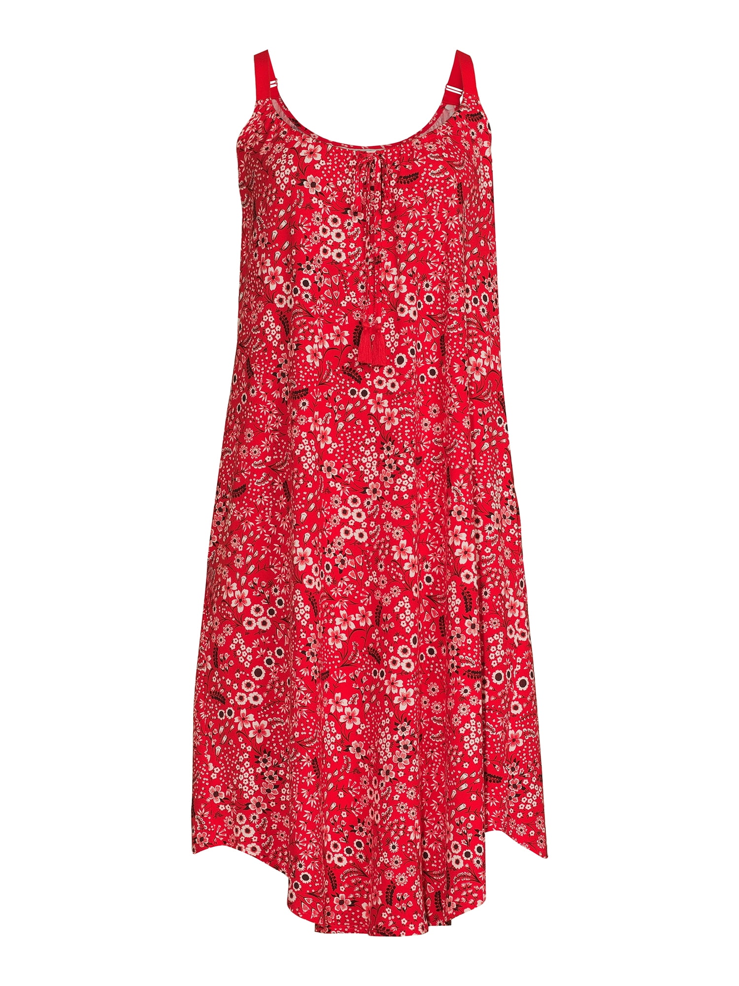 The Pioneer Woman Gathered Neck Knit Sleep Gown with Pockets, Women’s