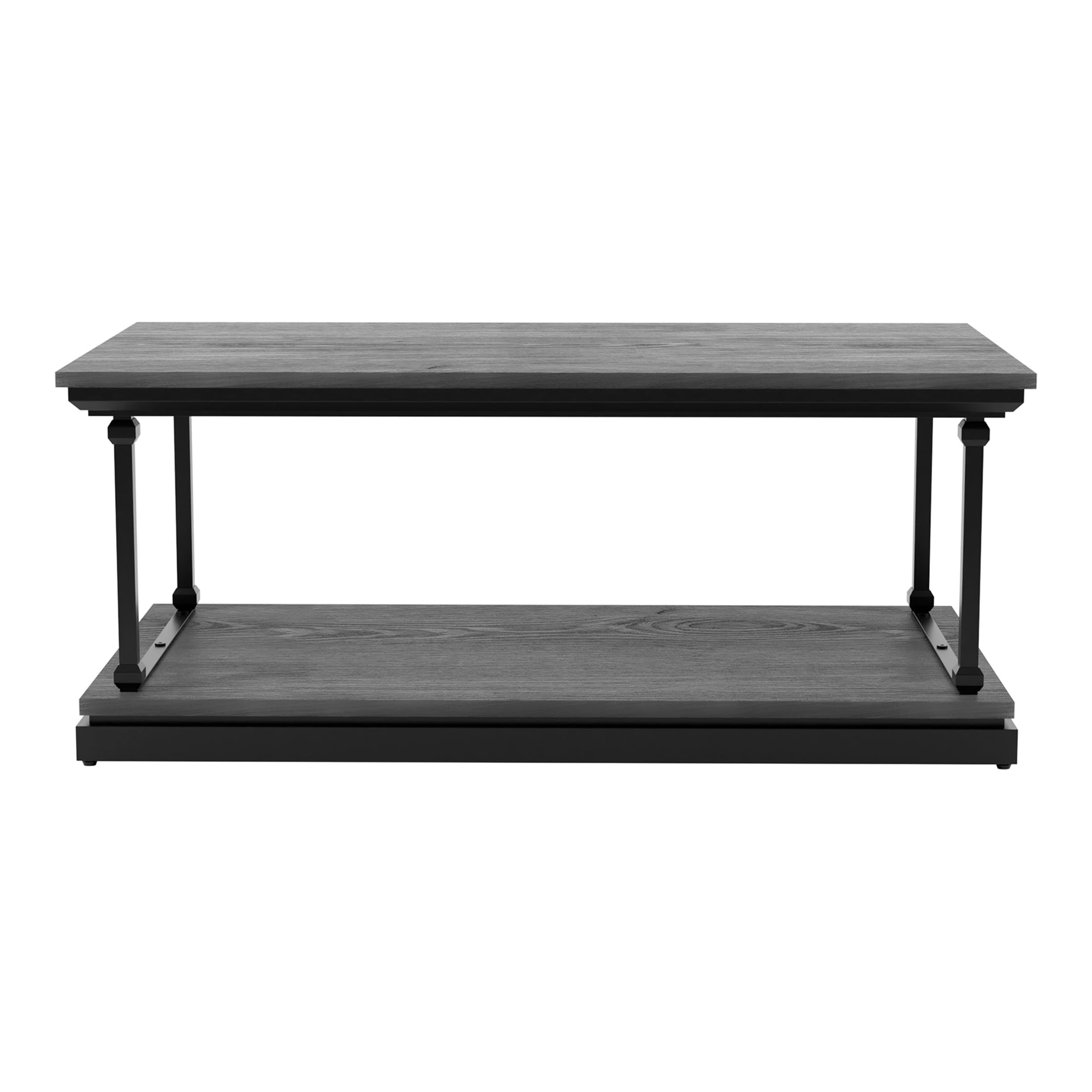 Furniture of America Laem 1-Shelf Coffee Table, Antique Gray