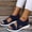 Black, variant on 2026 Orthopedic Sandals for Women Beach Open Toe Arch Support Shoes Summer Comfy Non Slip Slip on Wide Slippers (Black)