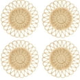 thumbnail image 3 of Saro Lifestyle Cutwork Design Rattan Placemat (Set of 4), 3 of 4