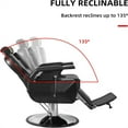 thumbnail image 5 of Barber Chair Hydraulic Reclining Salon Chair Styling Chair Hair Chair 360 Degrees Rolling Swivel Barber Chairs for Barbershop Hair Salon Spa Equipment, 5 of 9