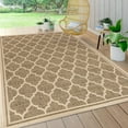 thumbnail image 3 of JONATHAN Y  Zinnia Textured Weave Indoor/Outdoor Area Rug 4' Square - Espresso/Taupe, 3 of 5