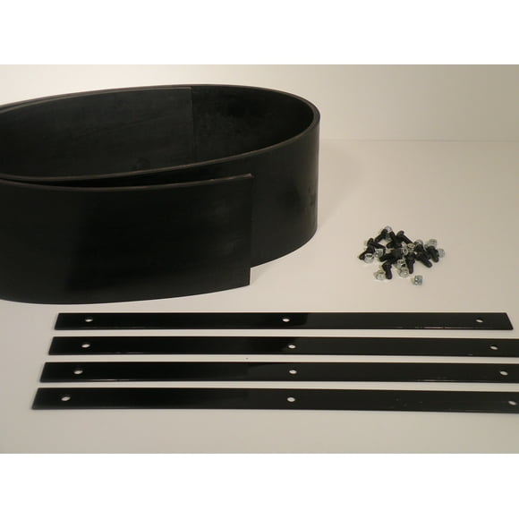 Universal Heavy Duty Rubber Snow Deflector Kit up to 8-10 Ft. Straight Plow