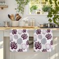 thumbnail image 4 of Shell Coral Coastal Kitchen Towels Set of 3, Nautical Summer Beach Ocean Sea Absorbent Dish Towels for Kitchen, Microfiber Hand Towel, Quick Drying Tea Towel for Cleaning Decorative Dishcloths, 4 of 7