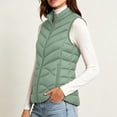 thumbnail image 5 of hoksml Women Quilted Puffer Vest Stand Collar Zip Up Sleeveless Pockets Gilet for Fall Winter Daily Outdoor Work Comfort, 5 of 9
