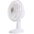 thumbnail image 2 of Genesis Ventilador de sobremesa convertible con clip de 6 pulgadas y ventilador con clip, dos velocidades silenciosas, ideal para el hogar, la oficina, el dormitorio y más, color blanco, 2 of 5