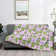 thumbnail image 2 of Fuzoiu Happy Frogs1 Print Flannel Blanket,Throw Blanket,Flannel Home Decor,Fleece Bed Blankets,Cozy Soft Blanket for Bed, Sofa, Camping, and Travel-50"x40", 2 of 6