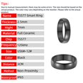 thumbnail image 2 of Anillo inteligente BRIAN RFID T5577 negro de cerámica, talla US 7, 2 of 7