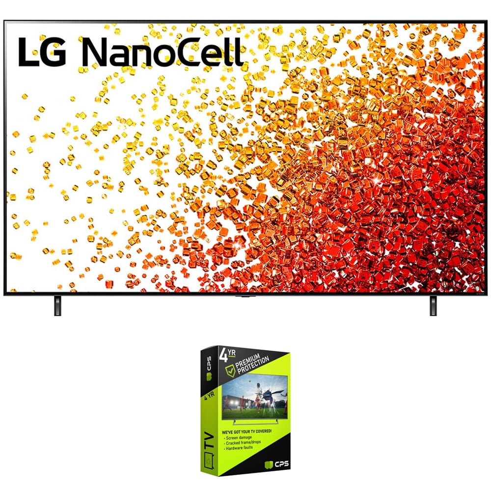LG 55NANO90UPA 55 Inch HDR 4K UHD Smart NanoCell LED TV Bundle with Premium 4 Year Extended Protection Plan