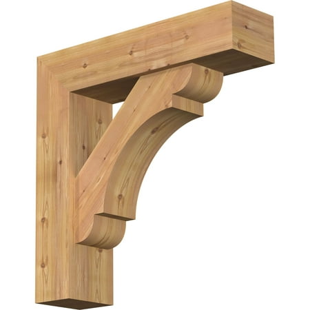 

7 1/2 W x 30 D x 30 H Olympic Block Smooth Bracket w/ Offset Brace Western Red Cedar