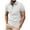 White 11003, variant on Polo Shirts for Men Summer Simple Solid Quarter Button Golf Tees Tops Business Casual Vacation Slim Fit Lapel T-Shirts