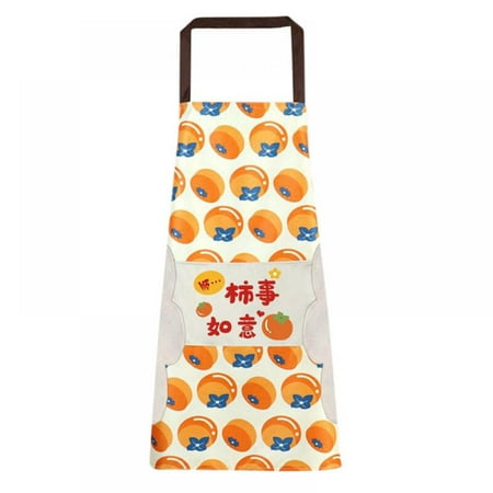 

Kitchen Cooking Simple Aprons With Hand Wipe Adjustable Waterproof Oilproof Bib Soft Chef Apron with 1 Pockets for Men Women
