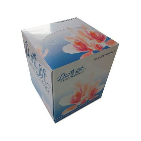 Facial Tissue Cube Box 2-Ply, White, 85 Sheets/Box, 36 Boxes/Carton