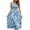 Sky Blue Womens Summer Dress, variant on USSUMA Summer Dresses for Women 2022 Spaghetti Strap Boho Floral Dress Wedding Guest Knee Length Smocked Aline Flowy Sun Dresses Casual Sleeveless Midi Square Neck Beach Party Sundresses