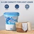 thumbnail image 4 of PURE CLEAN Portable Mini Washing Machine Lightweight Collapsible Bucket - Perfect for Camping, Travelling, Apartment, Dorm USA Brand, 4 of 7