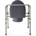 Medline Steel Foldable 3in1 Bedside Toilet Commode