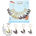 thumbnail image 2 of 12Pcs 4 Style Alloy Enamel Dog Charms Locking Stitch Makers with Golden 304 Stainless Steel Leverback Earring Findings Mixed Color 36mm Alloy+Enamel, 2 of 6