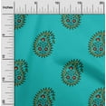 thumbnail image 2 of oneOone Polyester Spandex Turquoise Blue Fabric Block Sewing Fabric By The Yard Printed Diy Clothing Sewing Supplies 56 Inch Wide-FO, 2 of 6