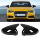 thumbnail image 5 of Espejos Exteriores Automotrices Cubiertas De Espejo De Puerta Izquierda Derecha Cubiertas De Espejo Retrovisor Lateral Estilo Bocina Para A4 S4 RS4 B9 2015-2019 Negro Brillante, 5 of 7