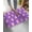 Purple, variant on Luxury Plush Bathroom Rugs Mat, Pink Pigs Soft Shaggy Bath Carpet, Checkered Farmhouse Art Plaid Elegant Animals Non-Slip Floor Mat for Kitchen, Bedroom, 18"x30"
