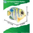 thumbnail image 2 of Real Planet 6.5" Yellow Vertical Stripe Flatfish Realistic Stuffed Animal, Marine Sea Life Plush Toy & STEM Learning Gift for Birthday Boys & Girls, 2 of 6