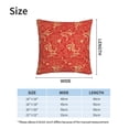 thumbnail image 4 of Home Throw Pillow Covers Golden dragons and flowers Square Thick Throw Pillow Covers Fine Textured Couch Cushion Case for Sofa Home Decor Set of 2, 4 of 7