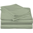 thumbnail image 2 of D.N.G. BEDDINGS Luxury 4 Piece Sheet Set with 6 Inch Deep Pocket 800 Thread Count 100% Egyptian Cotton Solid Light Sage Color Olympic Queen Size, 2 of 4