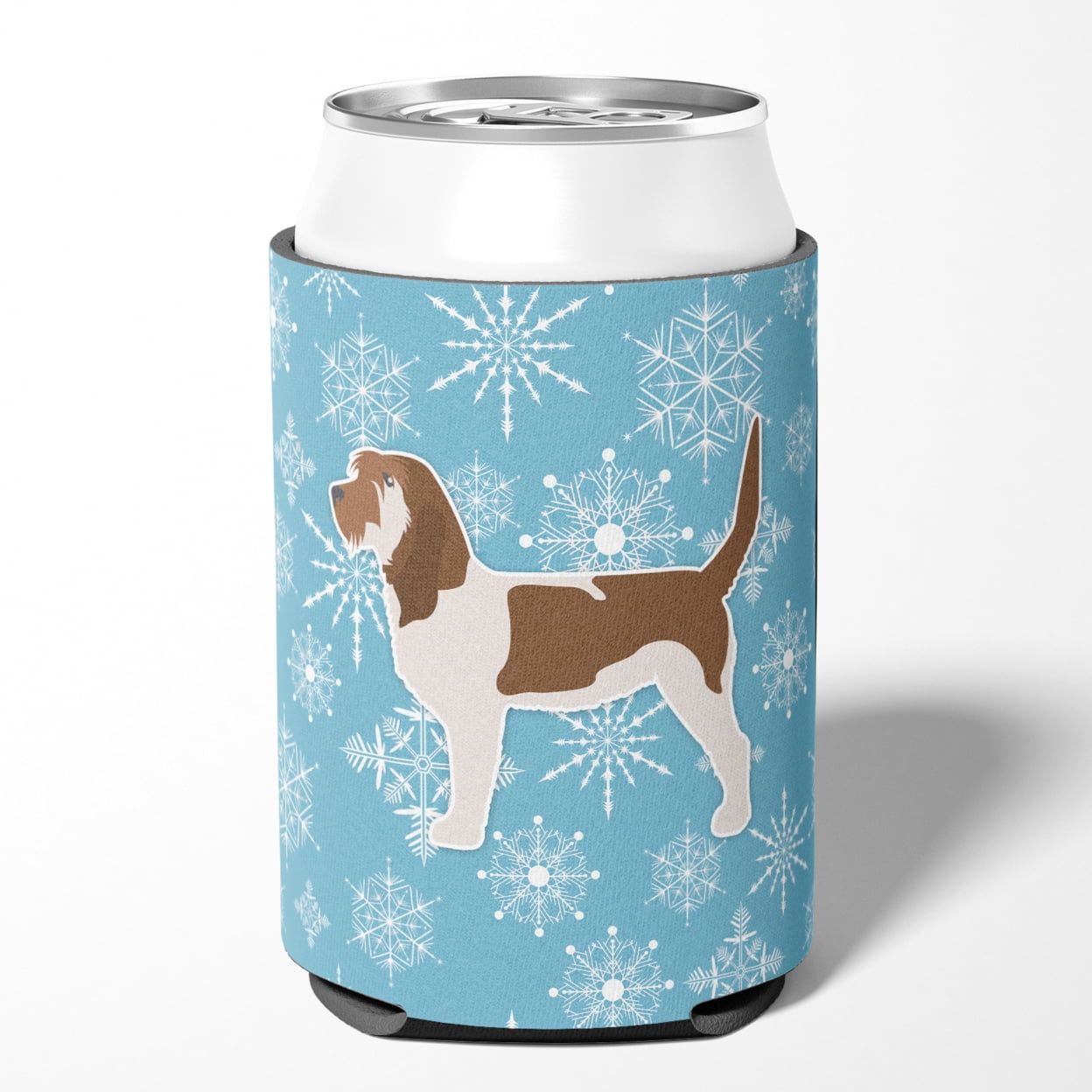 Winter Snowflake Grand Basset Griffon Vendeen Can or Bottle Hugger