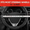 thumbnail image 6 of Motor Trend GripDrive Carbon Fiber Series - Steering Wheel Cover for Car and SUV - Synthetic Leather Comfort Grip Handles, 6 of 7