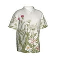 thumbnail image 2 of Disketp Hawaiian Shirts For Men,Herbs And Wildflowers Print Mens Casual Short Sleeve Button Down Shirts Beach Shirt, 2 of 8
