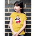thumbnail image 2 of Dance Panda T-Shirt Juniors -Image by Shutterstock,  Large, 2 of 4