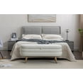 thumbnail image 2 of BISHE Velvet Fabric Storage Bench with Wood Legs, Modern Bedroom Bench for Living Room, Bedroom, or Entryway, Ivory, 2 of 9