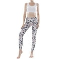 thumbnail image 5 of TWZH Women Daisy Print Quick-Dry High Waist Stretchy Butt Lifting Yoga Legging, 5 of 7