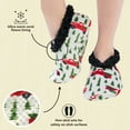 thumbnail image 5 of Women’s Fuzzy Slipper Socks with Grippers – Soft Microfiber Outer, Cozy Fleece Lined Indoor House Socks (Truck, L/xl), 5 of 6