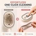 thumbnail image 2 of Avolia Steam Hair Straightener 3-in-1 Mist Detangling Brush with Red Light Scalp Care Rechargeable Cordless Self-Cleaning Styling Tool for Travel Home Salon, 2 of 6