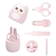 thumbnail image 1 of Kit de manicura para bebé con búho de dibujos animados, sistema de cuidado de uñas para bebé 4 en 1 con estuche bonito, sistema de cuidado para bebé, 1 of 5