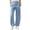 Sky Blue, variant on SeekIslan Women's Pull On Wide Leg Pants High Waisted Straight Pants with Pockets for Casual Daily Wear